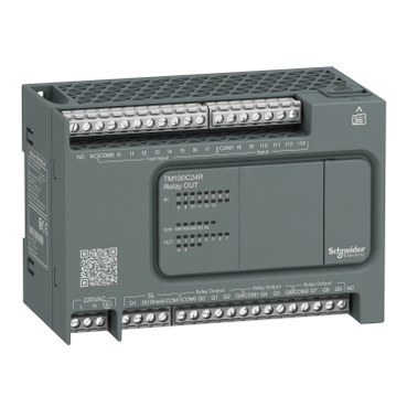Modicon Easy M100 logic controller (PLC), AC220, 14 DC INPUTS, 10 OUT RELAYS