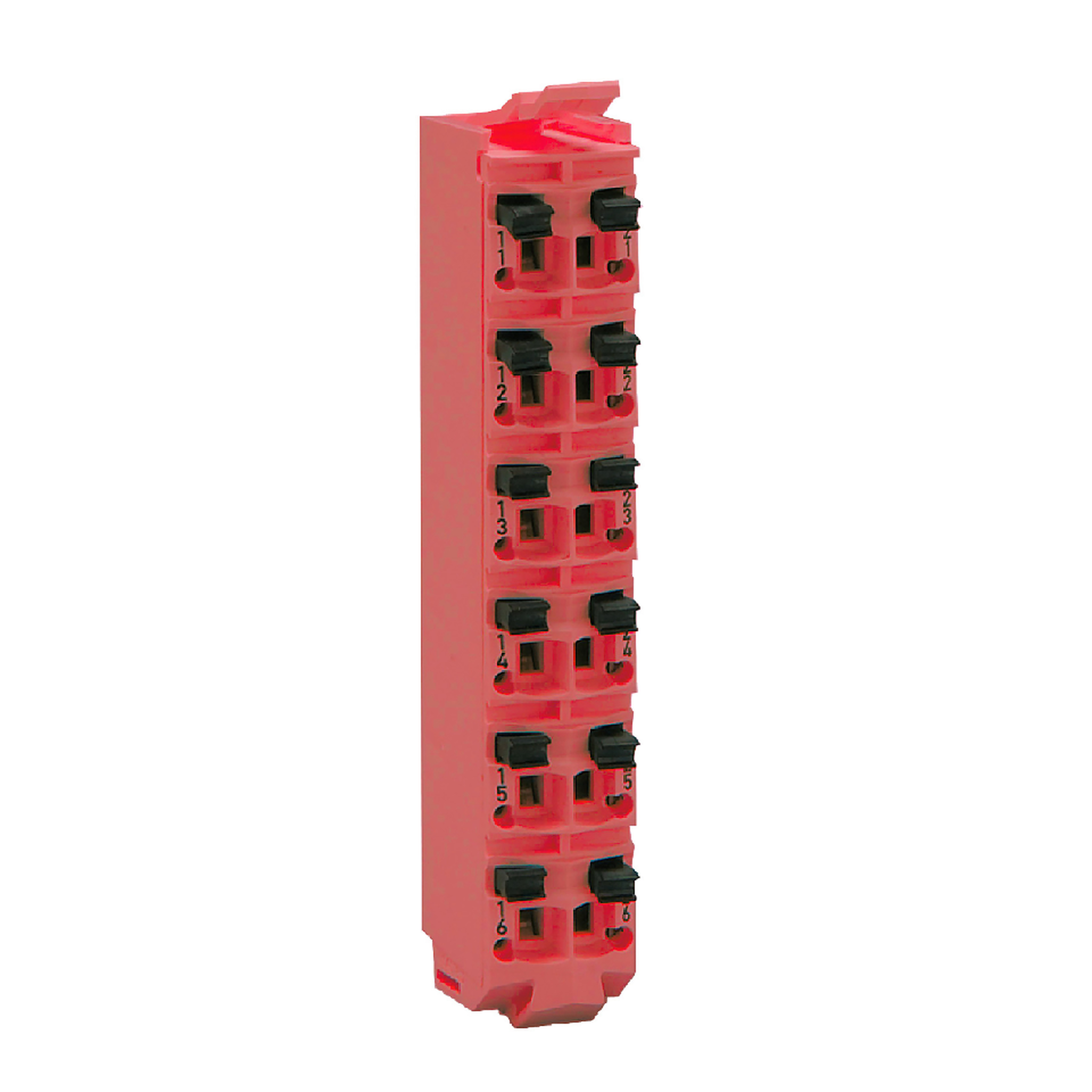 Modicon TM5, terminal block with PT1000 temp. compensation, 16 contacts, red, quantity 1