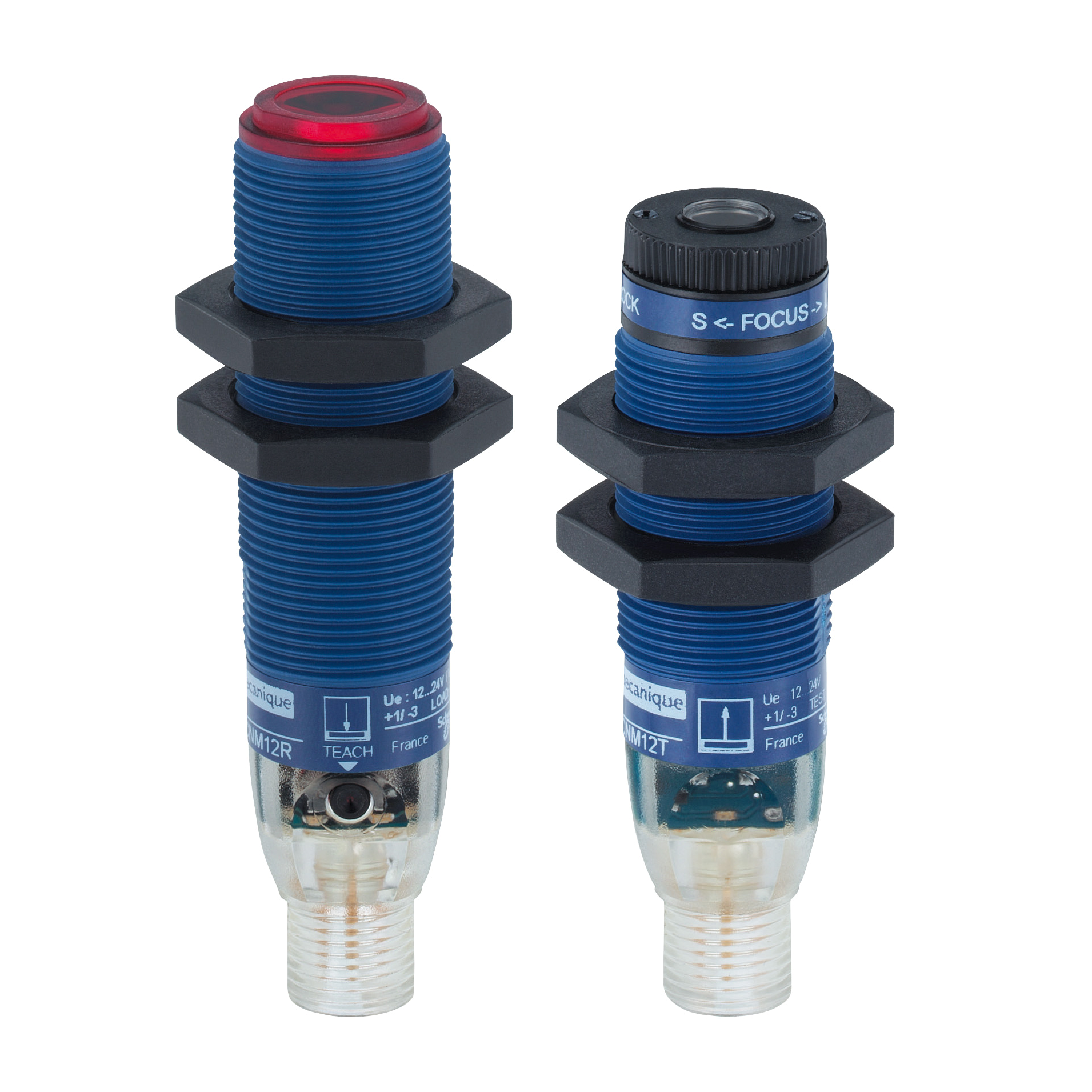 Photoelectric sensors XU, XUB, thru beam, laser, Sn 100 m, 12...24 VDC, M12