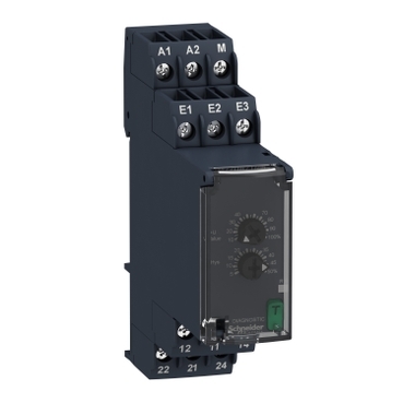 RM22UA21MR Prenaponski kontrolni relej 50mV…5V AC/DC, 2 C/O