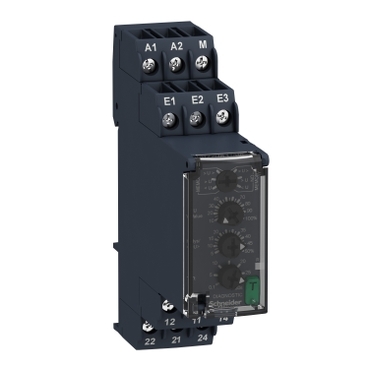 Harmony Control feszültségfigyelő relé, kikapcsolás késleltetővel, 2CO, 8A, 24…240VAC/DC, mérési tart.:0,05…5V RM22UA31MR