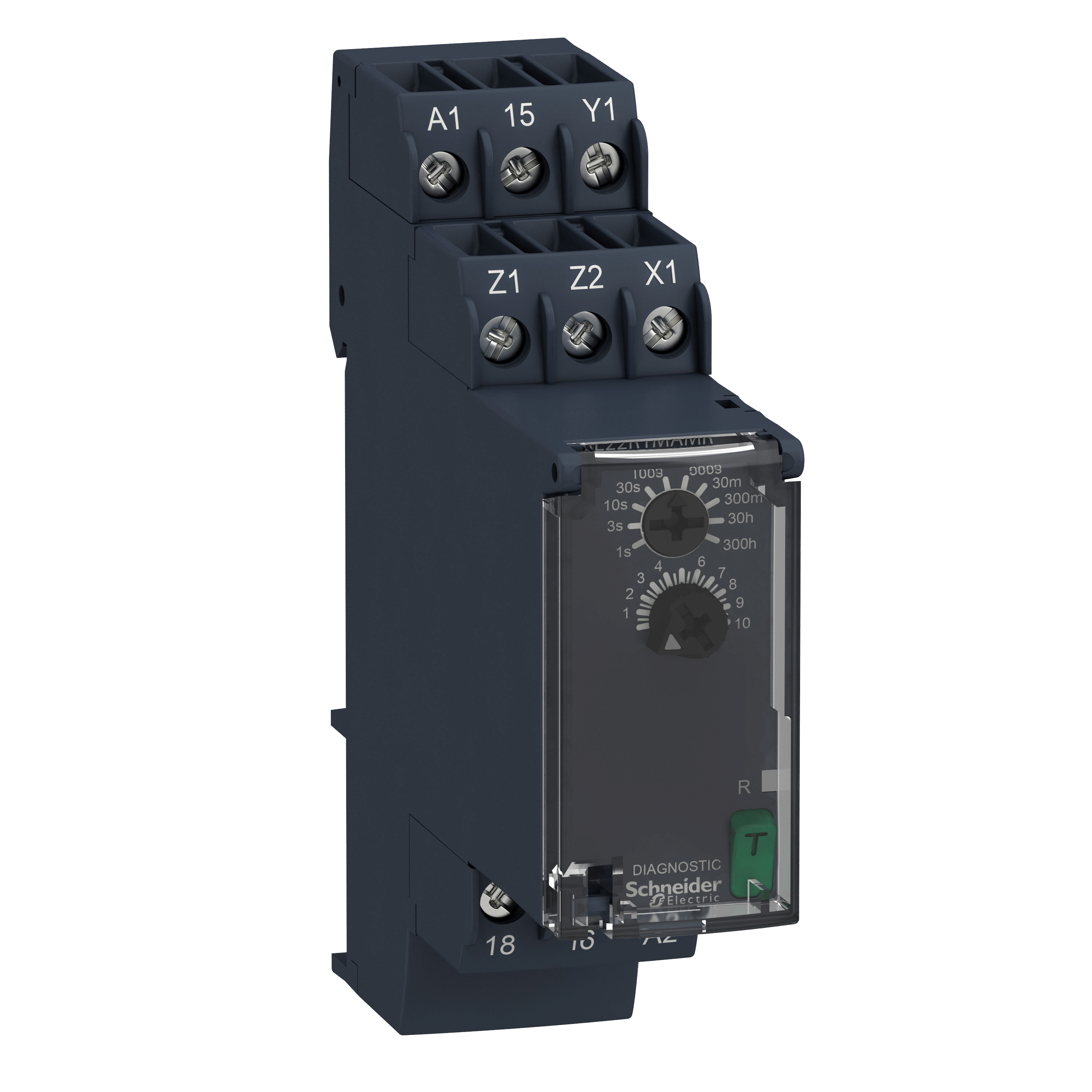 multifunction relay, Harmony Timer Relays, 8A, 1 CO, 0.05s…300h, on delay, 24...240V AC DC