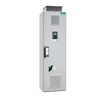 Altivar Process ATV980 frekvenciaváltó, THDi<5%, 110kW, 3f, 400VAC, IP23, szekrényes, vonali- és motorfojt., visszatáp. ATV980C11Q4X1