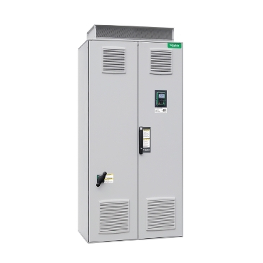 Altivar Process ATV980 frekvenciaváltó, THDI<5%, 200kW, 3f, 400VAC, IP23, szekrényes, vonali- és motorfojt., visszatáp. ATV980C20Q4X1