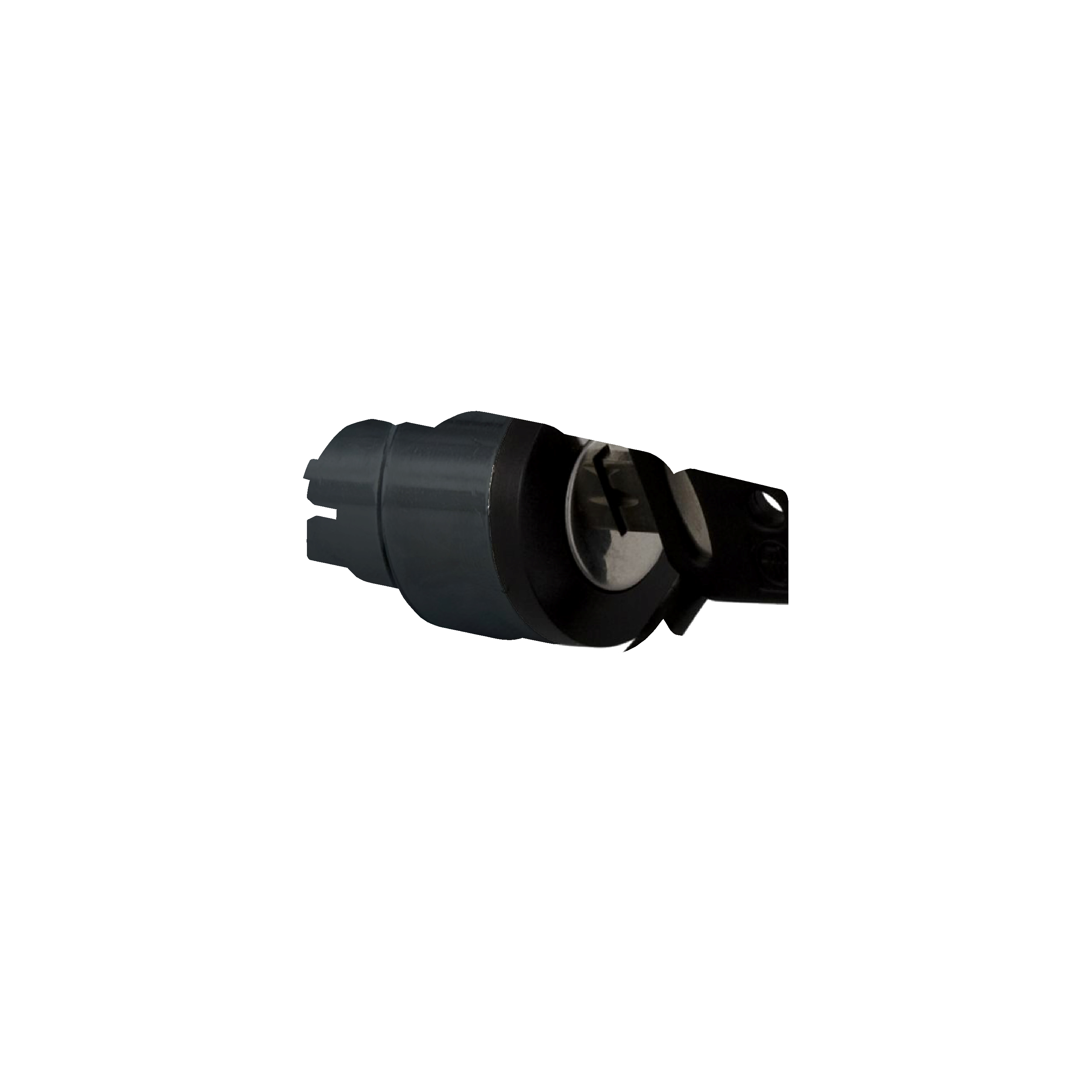 Head for key selector switch, Harmony XB4, black key, 22mm, 2 positions, left key withdrawal, key 455