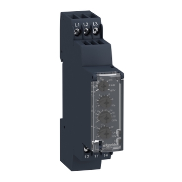 Harmony Control Relays, Modular 3 Phase Voltage Control Relay, 5A, 1CO, 208...480V AC