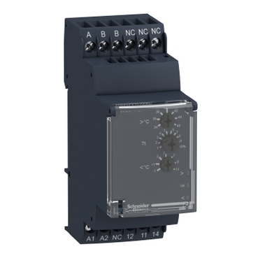 Harmony Control Relays, Modular Temperature Control Relay, 5A, 1CO, 24..240V ACDC