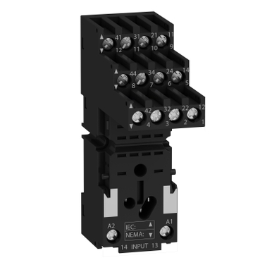 Harmony Timer Relays, Socket For RXM2 RXM4 Relays, Screw Connectors, Separate Contact