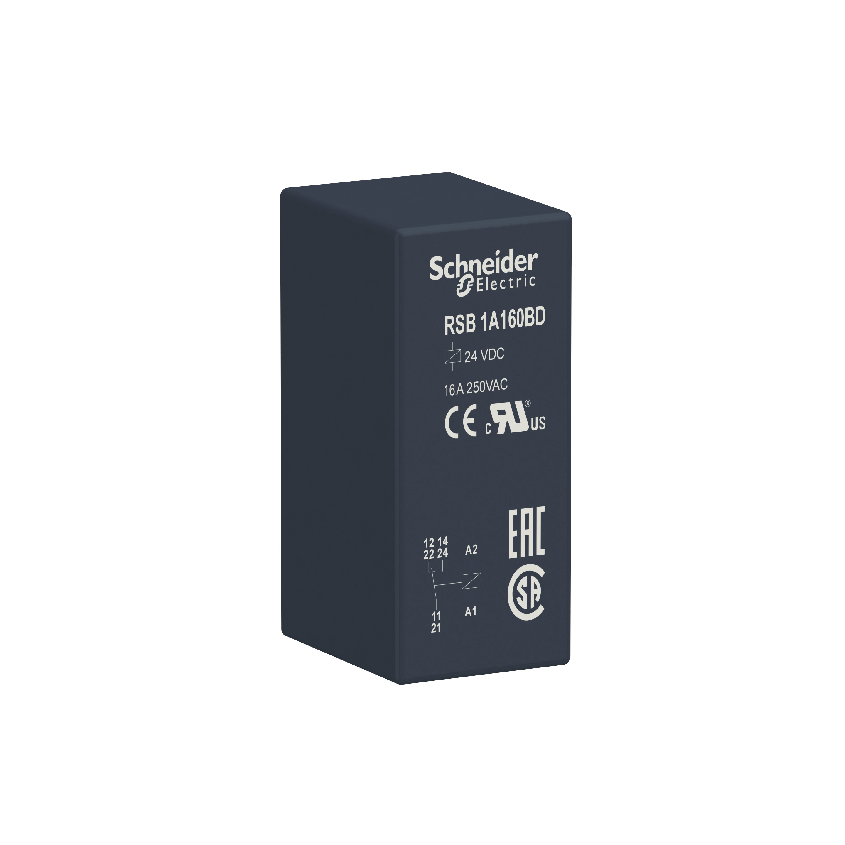 interface plug in relay, Harmony Electromechanical Relays, 16A, 1CO, 24V DC