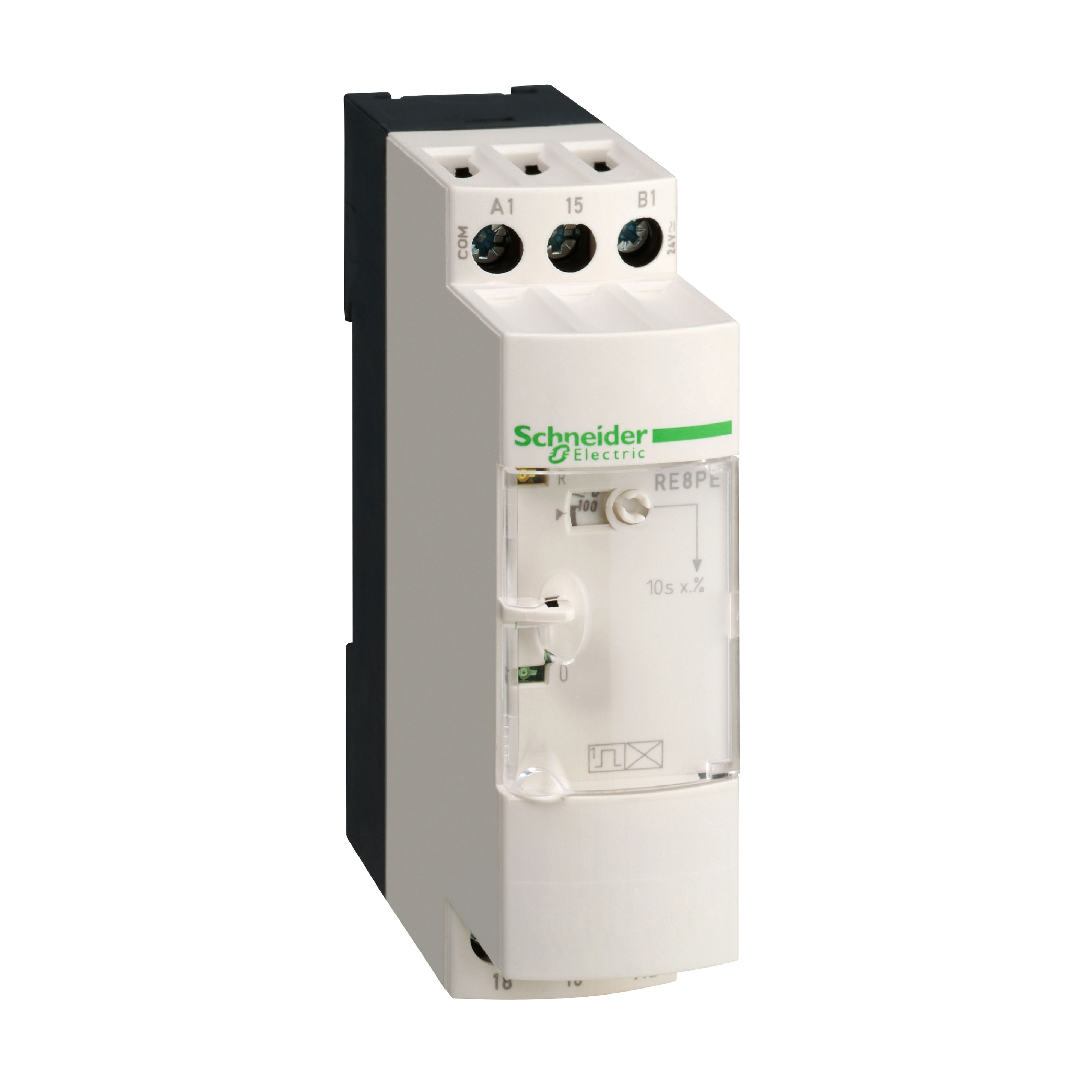 Optimum industrial timing relay, Zelio Time, 3...300 s, type A, 24 V AC/DC, 110...240 V AC, 1 C/O