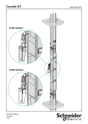 IS KT VERTICAL FIXING BRACKET H74 TO 164 - Instruction Sheet 
