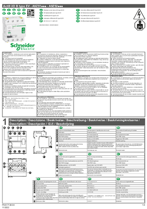 Interruptor diferencial - 4P - 40A - 30mA - B-EV TYPE 400V