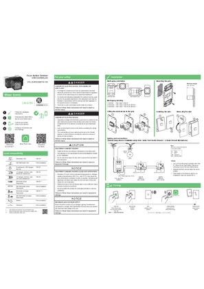 PDL Iconic- Wiser Push-Button Dimmer with Control Link-Instruction Sheet