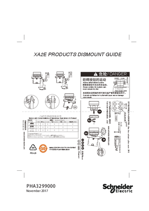 XA2E... PRODUCTS, DISMOUNT GUIDE