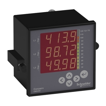 EM6459 VAF, PF Meters Schneider Electric VAF , PF Meter for network reliability & RPM Monitoring – LED Display type