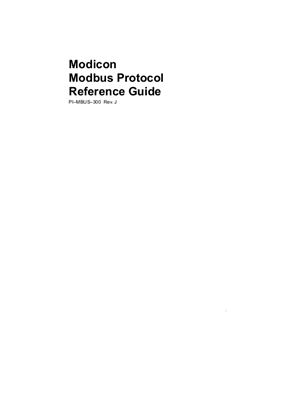 Modbus Protocol Reference Guide (Version J)