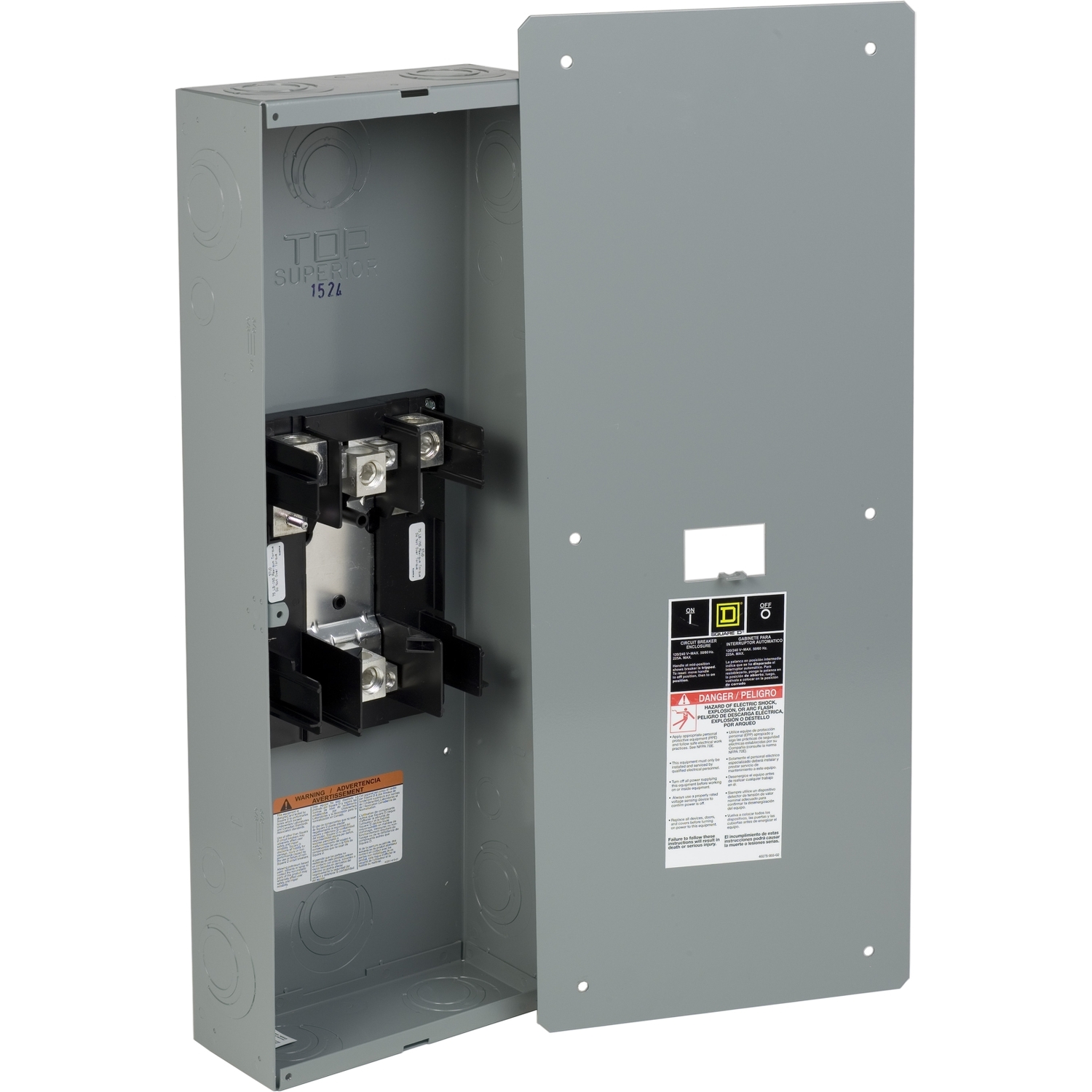 QOM22225NF - Circuit breaker enclosure, QO, 225A, 2 pole, NEMA 1, QOM2 ...