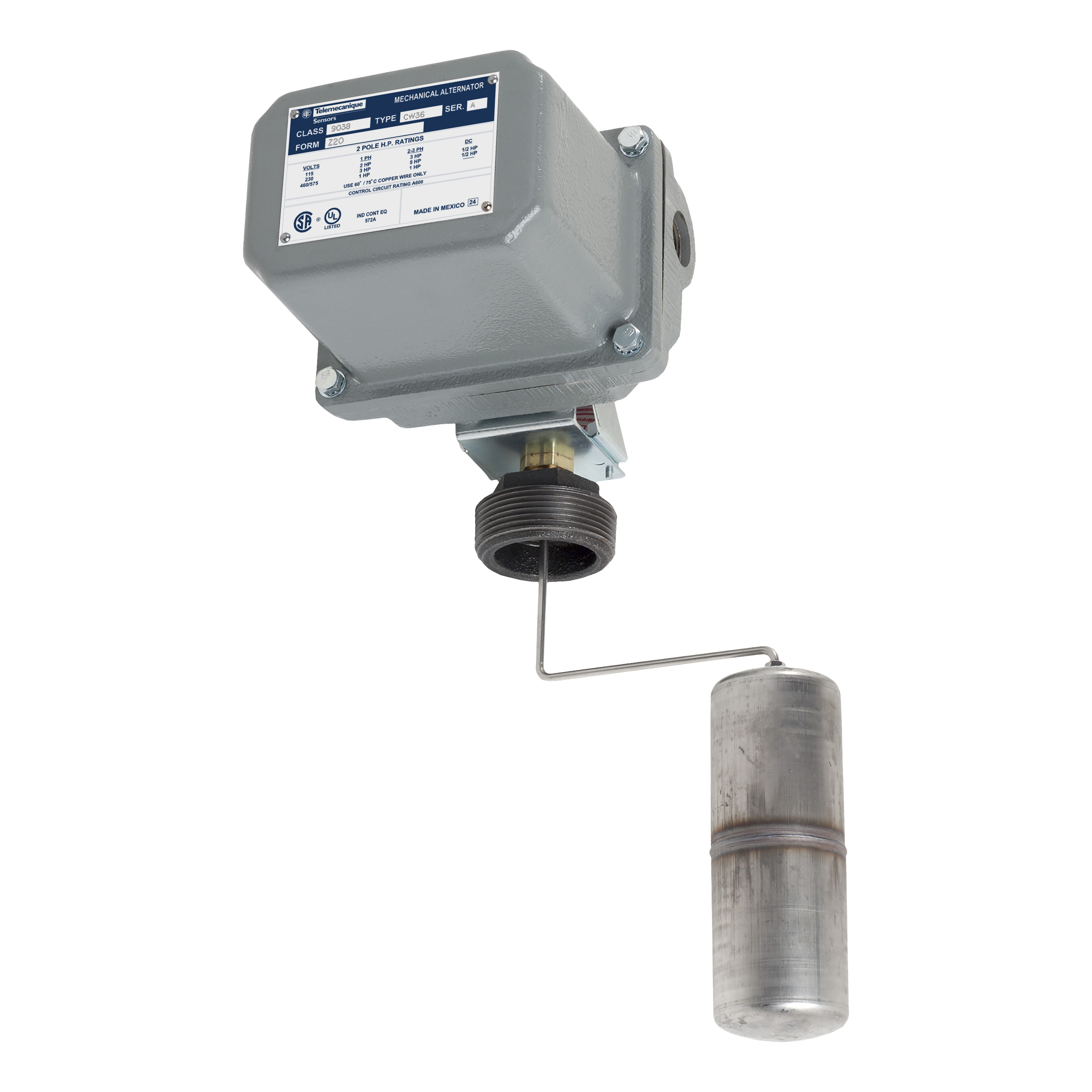 FLOAT SWITCH 575 VAC 1 hp TYPE C +OPTIONS