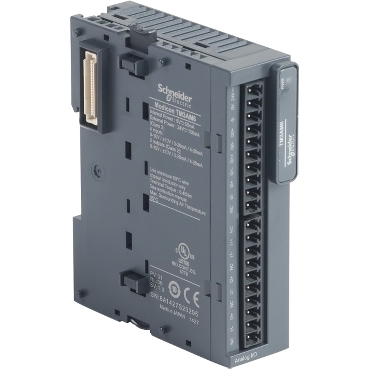 Modicon TM3 bővítő modul, 4 analóg be- 2 kimenet, 12/11+1 bit, +/-10V / 0...10V / 0…20mA / 4…20mA TM3AM6