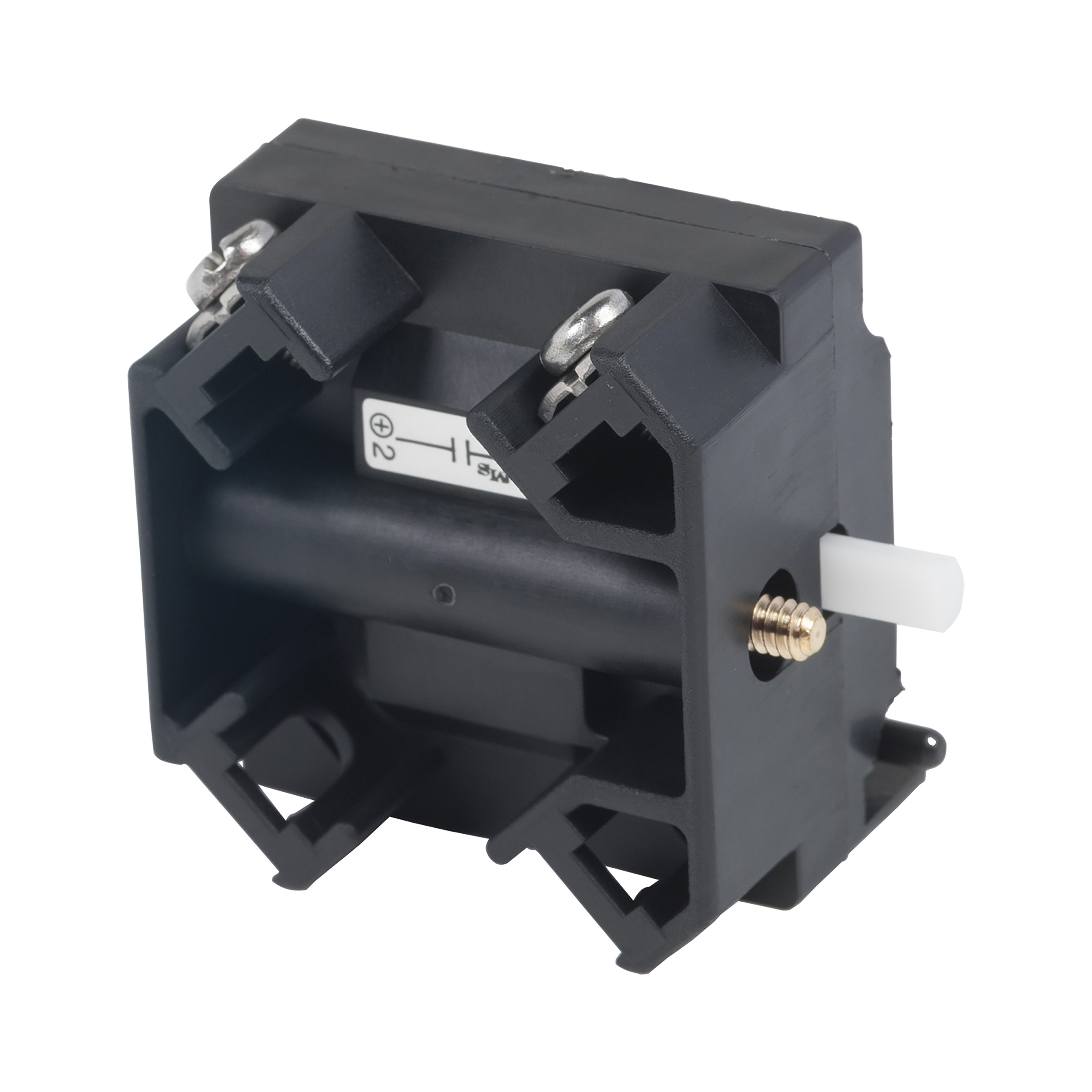 30mm push button, Type K, hermetically sealed logic reed contact block, 1NO, 0.025A inductive at 120VAC, pressure wire