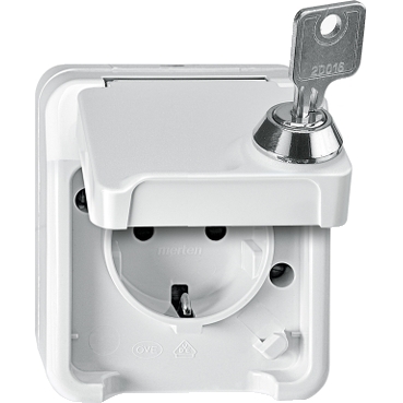 Merten Aquastar Da Incasso Ambiente Umido IP44 Grigio Chiaro - Foto 2