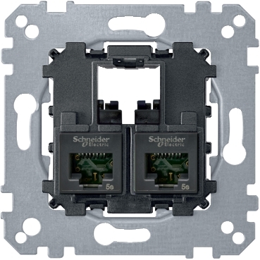 MERTEN 2xRJ45 Cat5e UTP aljzat,MTN4575-0002