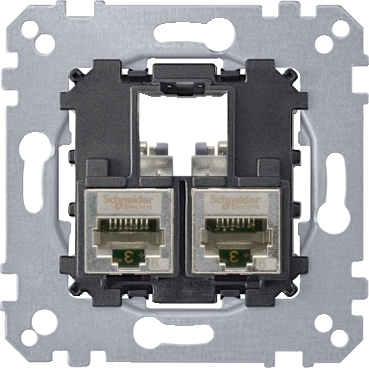 MERTEN 2xRJ45 Cat5e STP aljzat, MTN4575-0012
