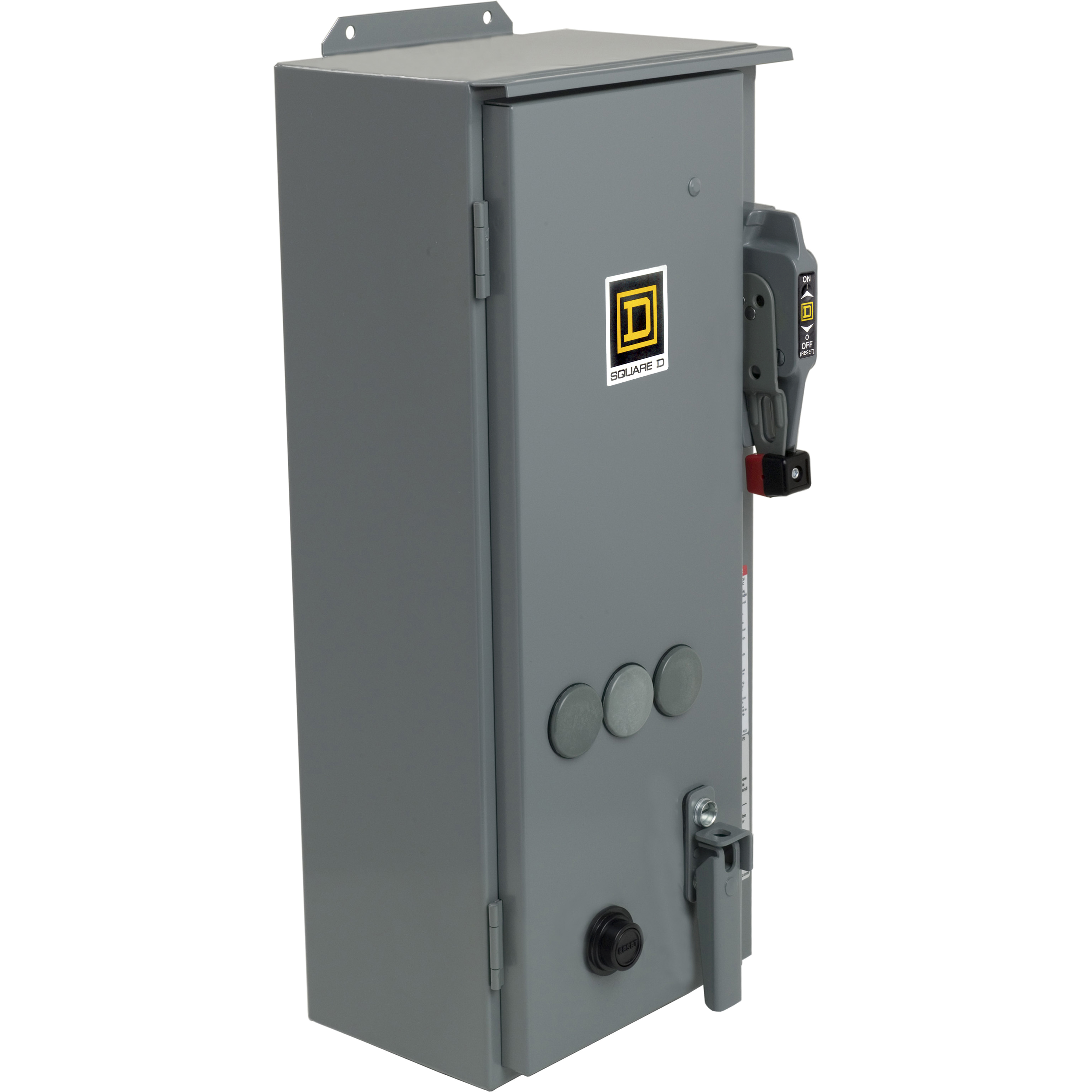 NEMA Combination Starter, Type S, 25A HHL thermal magnetic circuit breaker, Size 1, 27A, 3 phase, 600 VAC coil, NEMA 12
