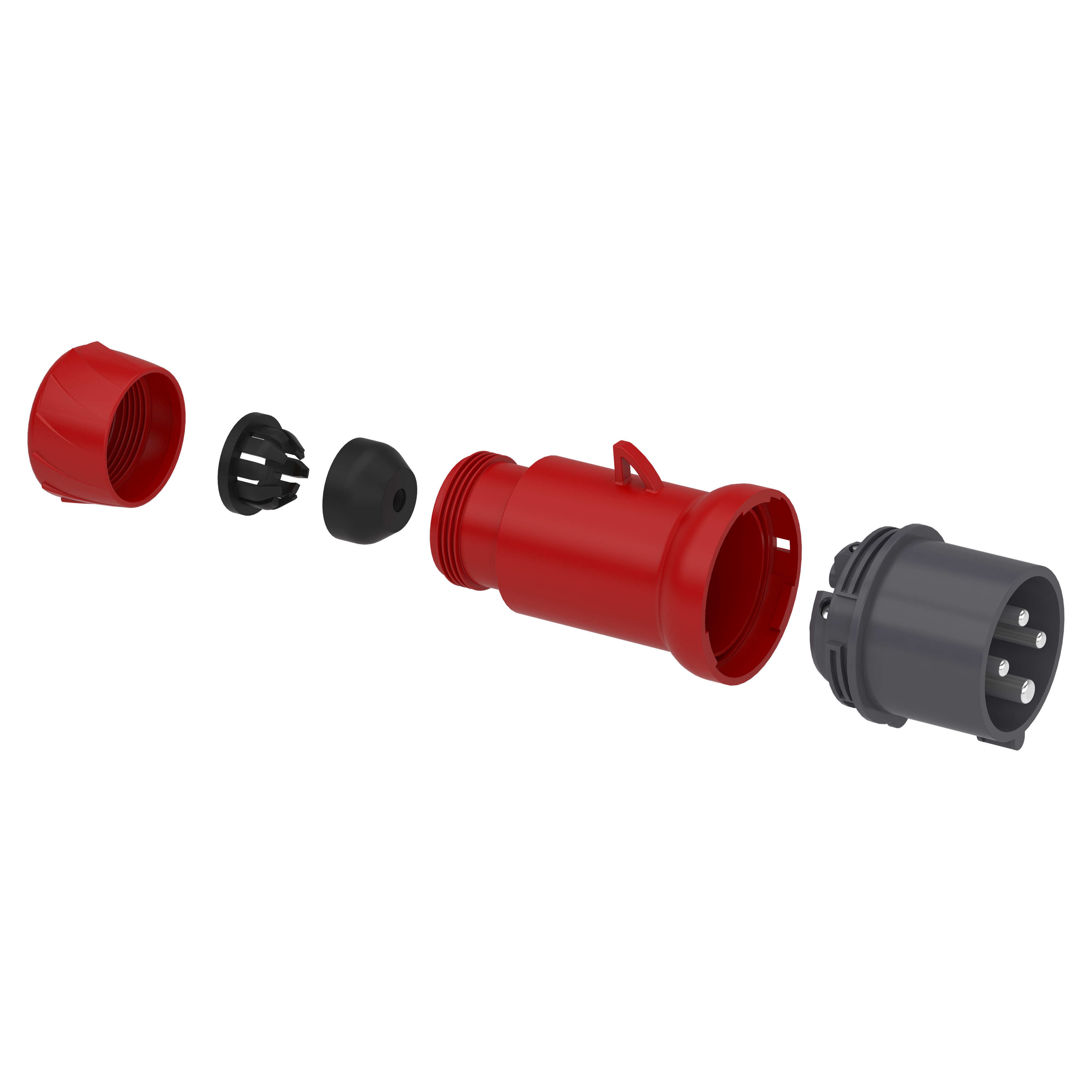 Mureva PK Wander Plug screw connection 16A 3PE 380415V IP44 TI