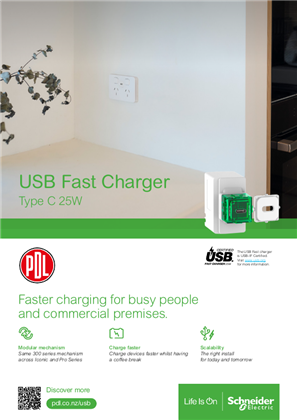 PDL, USB type C fast charger sales flyer