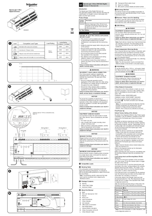 SpaceLogic, C-Bus Digital dimmer installation instructions_PKR4227300