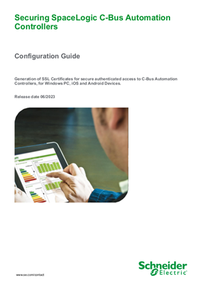 Securing SpaceLogic C-Bus Automation Controllers_Configuration Guide