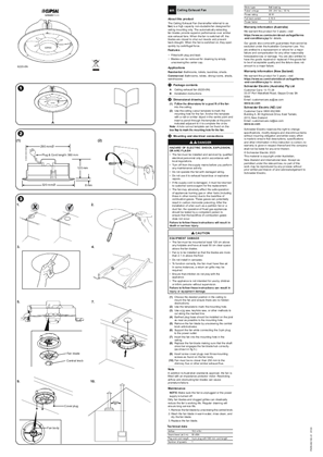 Install and user guide, Clipsal, 6220-0N ceiling mounted exhaust fan