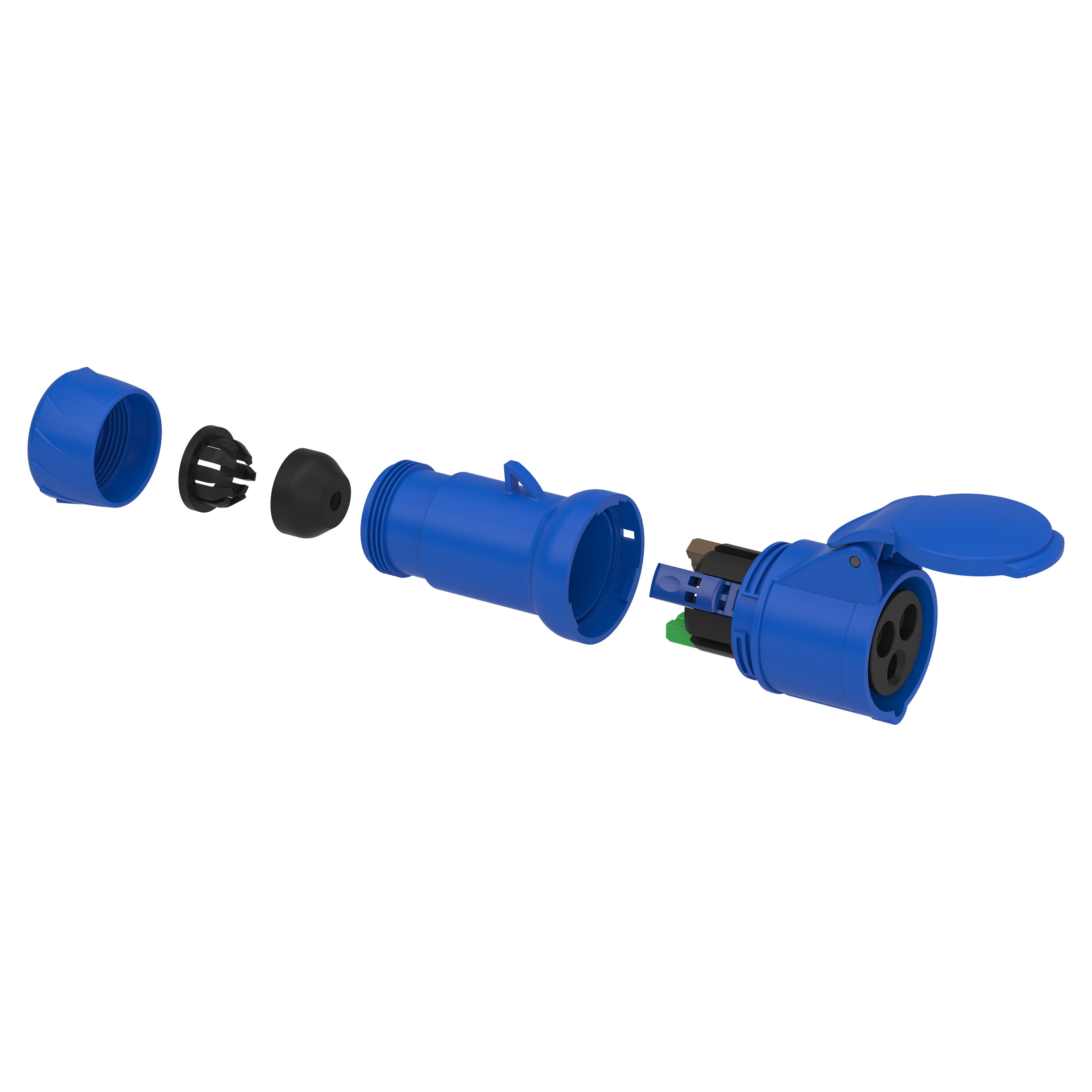 Mureva PK Wander Socket fast connection 16A 2PE 200250V IP44 TI