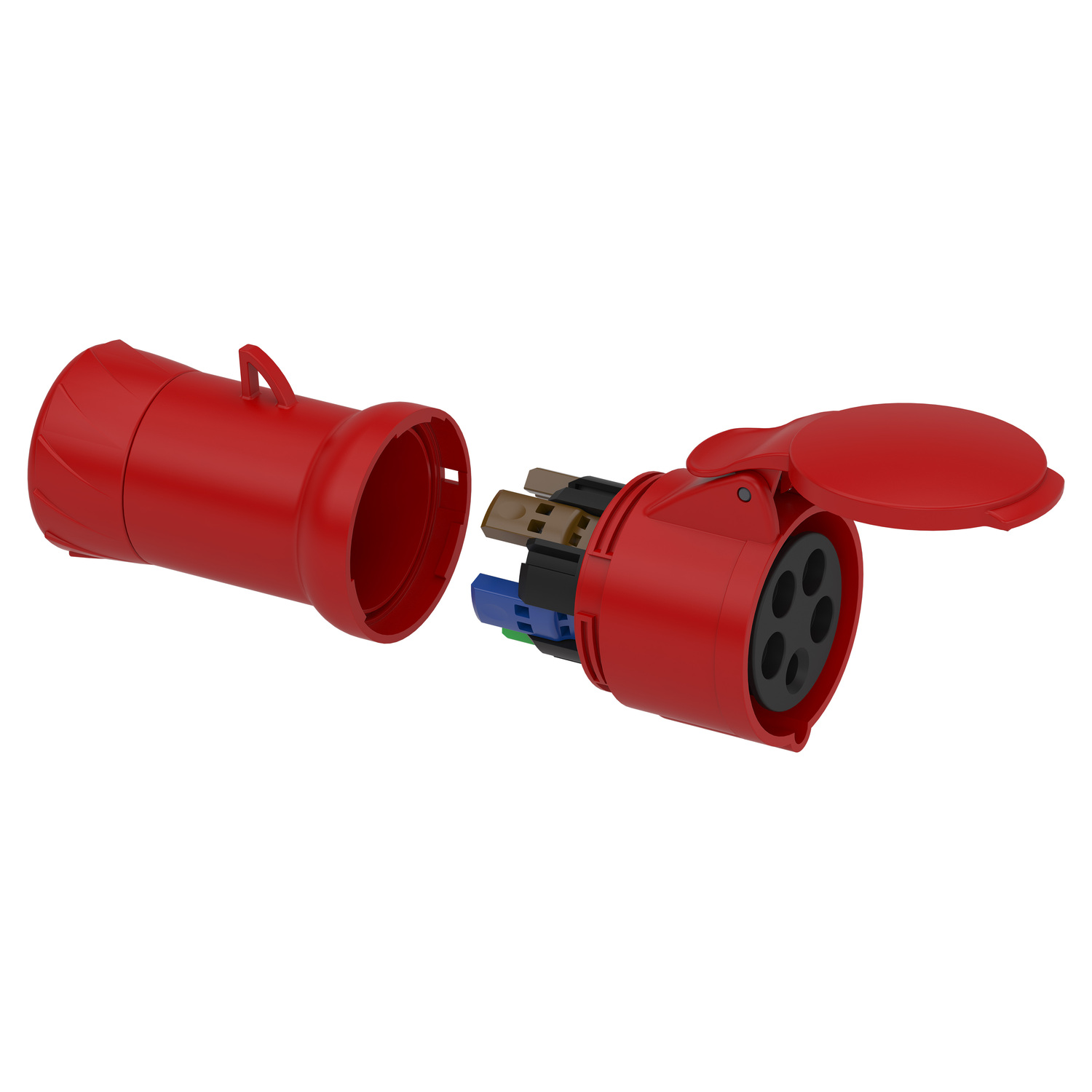 Mureva PK Wander Socket fast connection 16A 3PNE 380415V IP44 TI