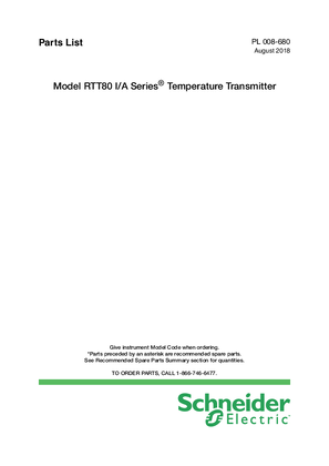 Model RTT80 I/A SeriesTemperature Transmitter