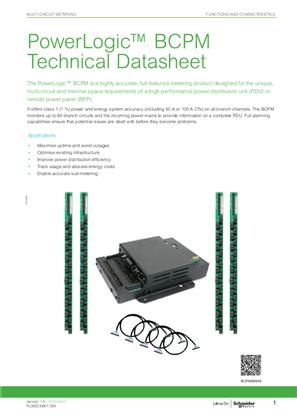 PowerLogic  BCPM Technical Dataseet - Web Version