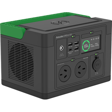 Schneider OffGrid, Portable Power Station 330, 230V, 332Wh Lithium-ion, LCD, 2 AS3112 Australian Outlets, Sinewave, 3 USB-A, 1 USB-C, Wireless Charger