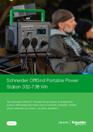 
Schneider OffGrid Portable Power Station 332-738Wh AZ Brochure (EN)