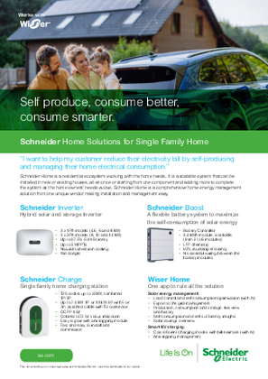 Schneider Home Solution for Single Family Home - Application Note