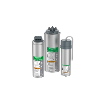 EasyLogic PFC+ kondenzator Schneider Electric Nova generacija NN kondenzatorjev za korekcijo faktorja moči, zasnovanih za boljše obratovanje, varnost in zanesljivost v rahlo harmonsko onesnaženem omrežju.