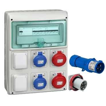 Industrial plugs and sockets IEC and dedicated enclosures