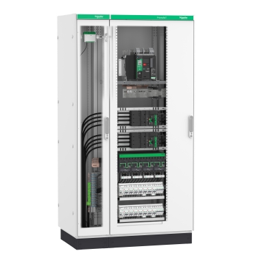 Panel building system, for floor-standing switchboards up to 4000A fed, with built-in digital connectivity