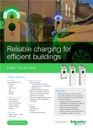 EVlink Pro AC Metal, the next generation of charging stations for electric vehicles