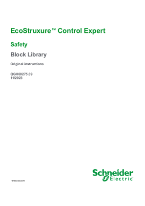 EcoStruxure™ Control Expert - Safety Block Library