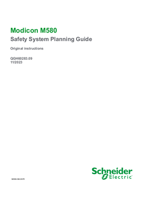 Modicon M580, Safety System Planning Guide