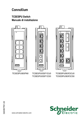 TCSESPU Switch, Manuale di installazione