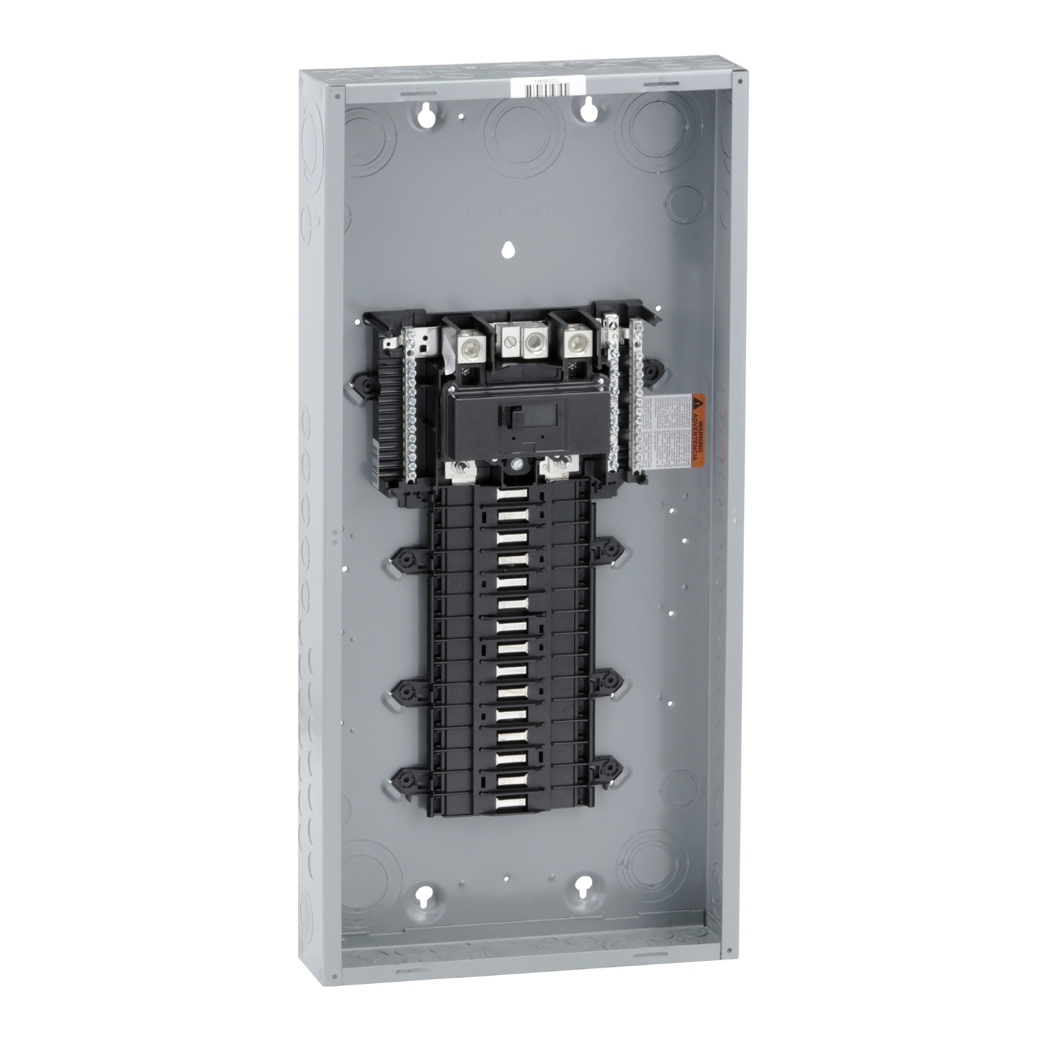 Load center, QO, 1 phase, 30 spaces, 30 circuits, 200A convertible main breaker, PoN, NEMA1