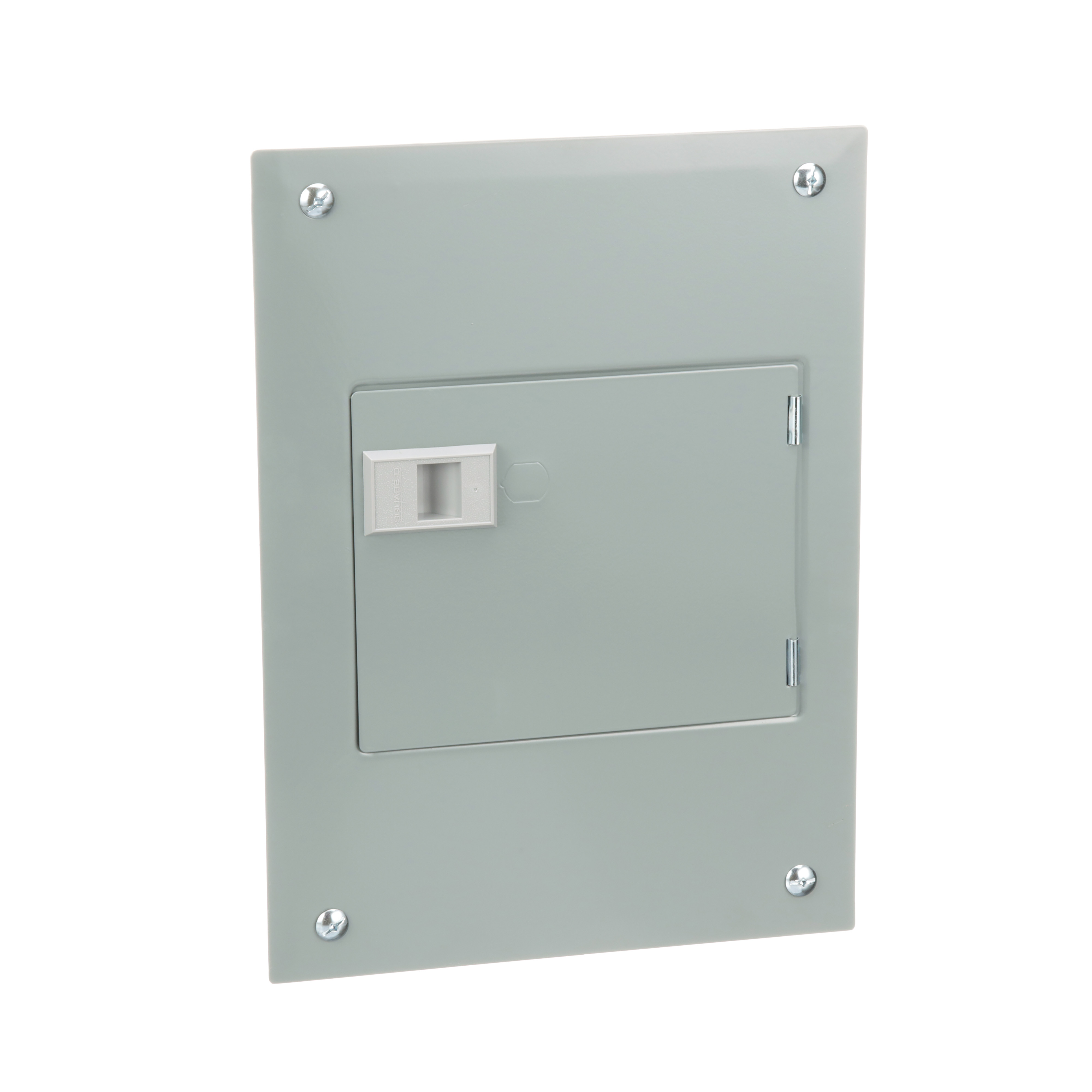 Load center, QO, 1 phase, 6 spaces, 12 circuits, 100A fixed main lugs, NEMA1, door flush cover, UL