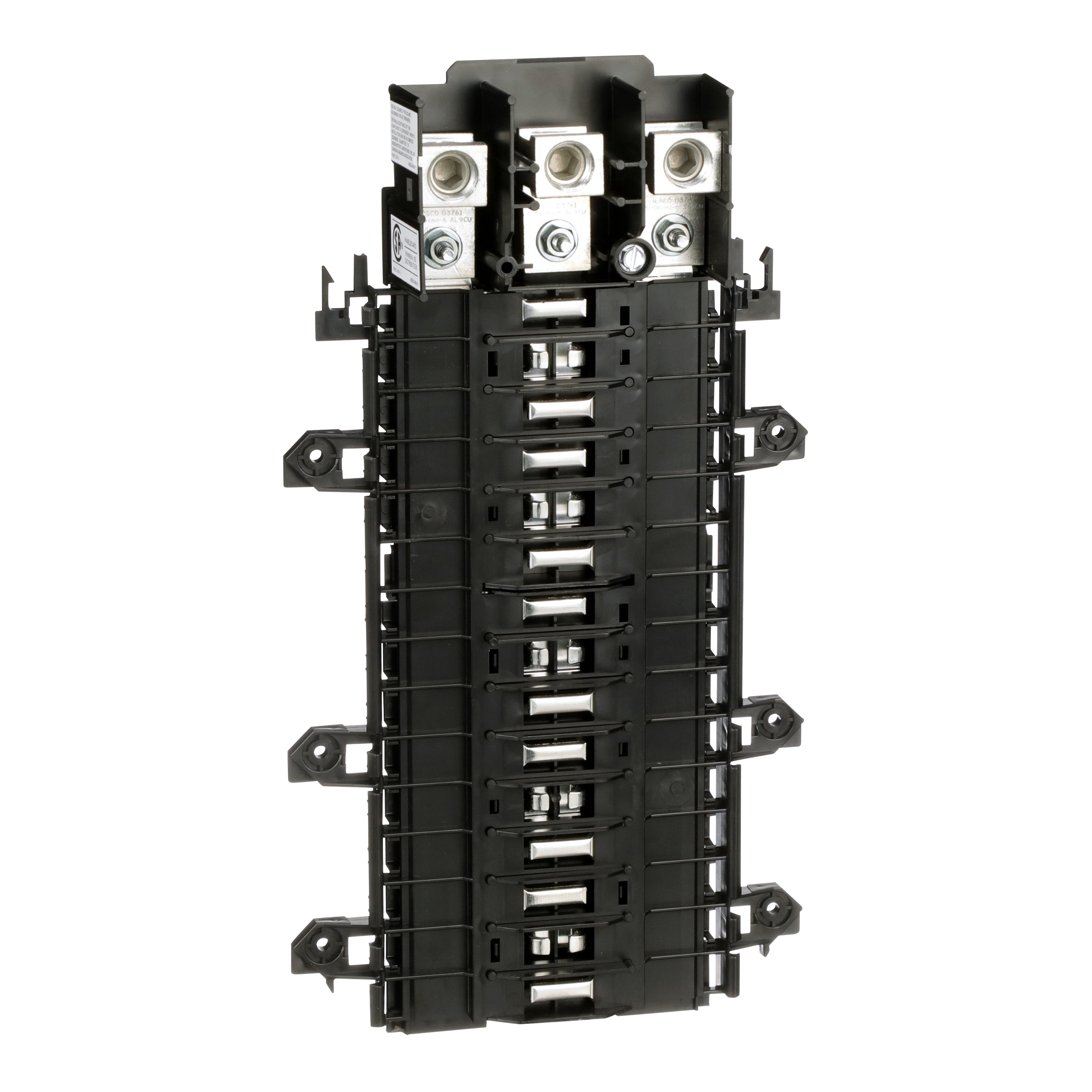 Load center interior, QO, mounting base, 3 phase, 30 spaces, 200A main lugs, OEM